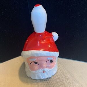 Vintage Ceramic Santa Bell